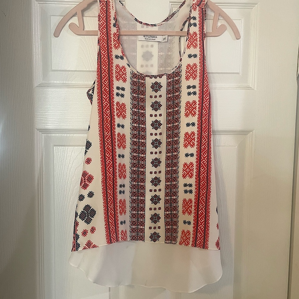 Altuzarra Multicolor Silk Top 4